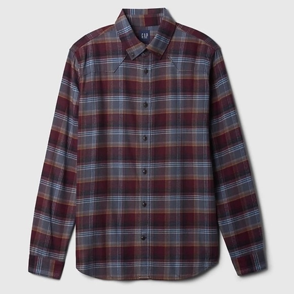 100% Organic Cotton Western Flannel Shirt Men’s Size Large - Picture 6 of 6